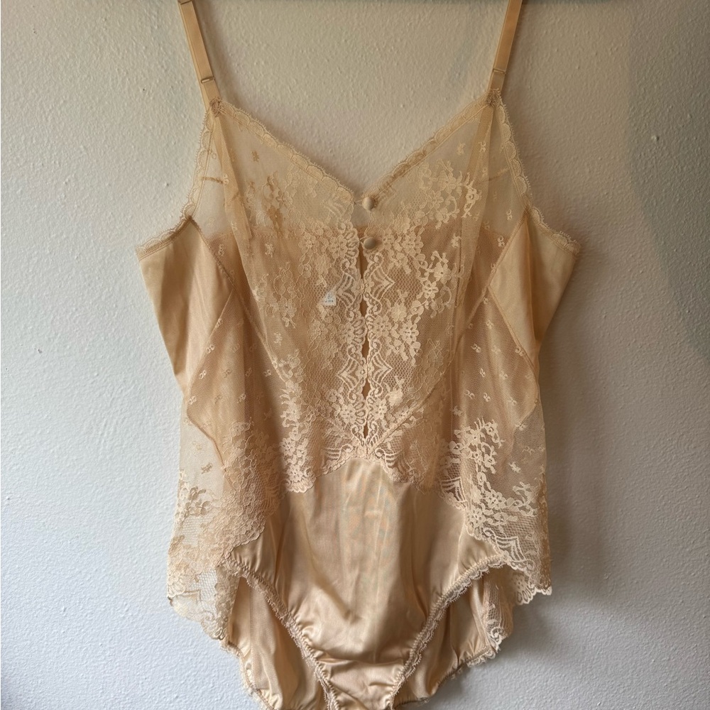 Vintage Vanity Fair Made in USA Lace Bodysuit